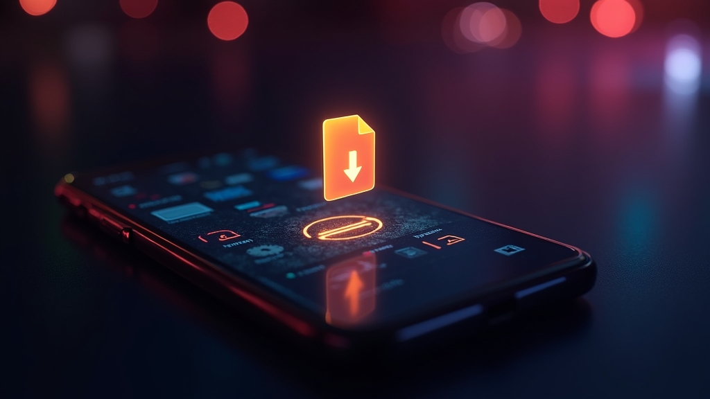 Phone screen showing a secure casino app download and file verification